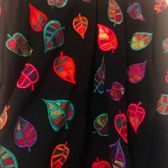 Michael Simon Embroidered Leaf Print Button Up - stylish comfort -XL - Picture 3 of 5